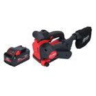 Milwaukee M18 FBTS75-801 Akku Bandschleifer 18 V 75 x 457 mm Brushless + 1x Akku 8,0 Ah - ohne Ladegerät