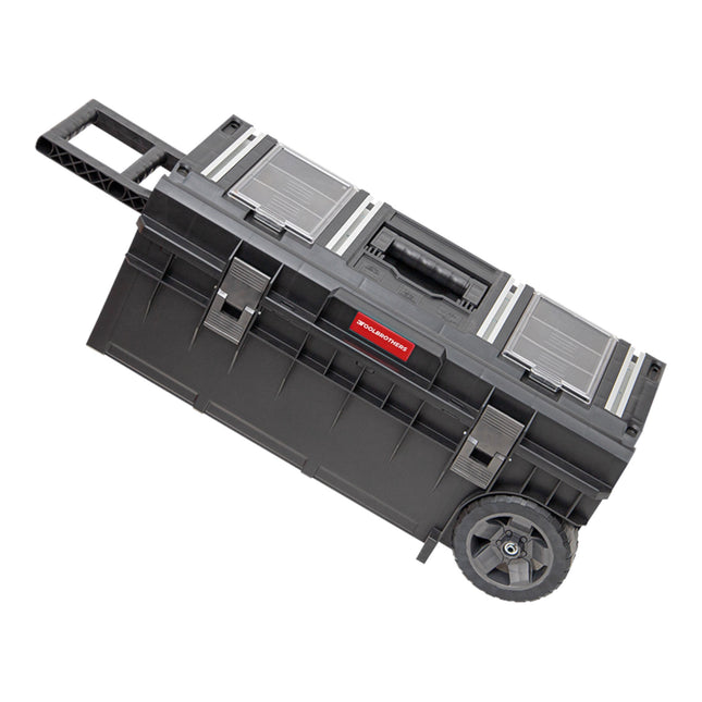 Toolbrothers RHINO XXL Trolley ECO Longer Work+ Cassetta porta attrezzi IP66 da 50 l con ruote su asse metallico e doppio manico telescopico