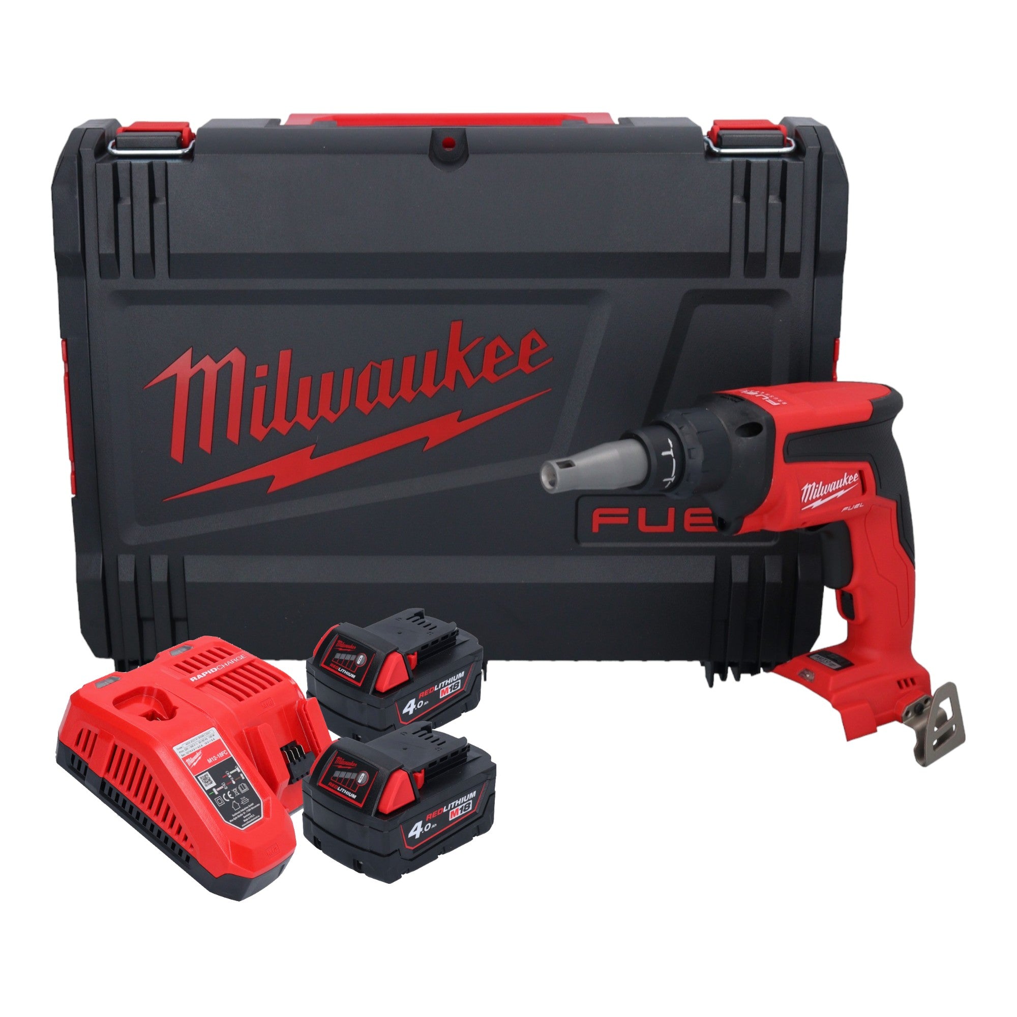 Milwaukee M18 FSG 402X Akku Trockenbauschrauber 18 V 13 Nm Brushless 2x Akku 4 0 Ah Ladegeraet HD Box 0 - toolbrothers