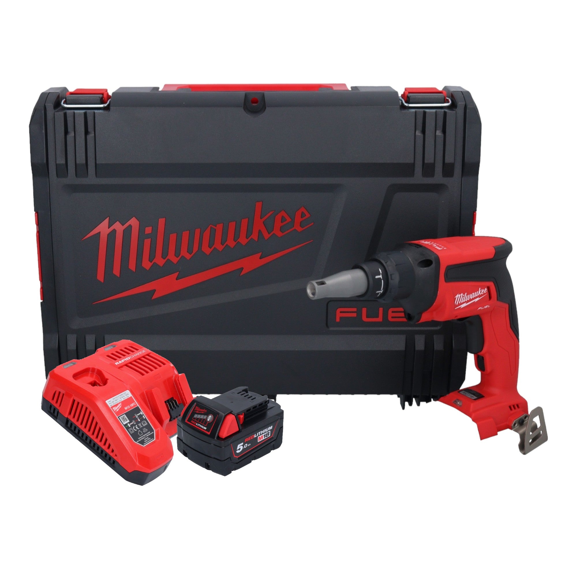 Milwaukee M18 FSG 501X Akku Trockenbauschrauber 18 V 13 Nm Brushless 1x Akku 5 0 Ah Ladegeraet HD Box 0 - toolbrothers