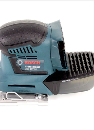 Bosch GSS 18V-10 Akku Schwingschleifer 18V + 2x Akku 6,0Ah + Ladegerät + L-Boxx - Toolbrothers