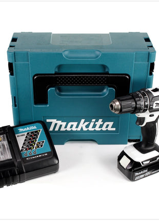 Makita DHP 482 RT1J W Akku Schlagbohrschrauber 18 V 62Nm + 1x Akku 5,0Ah + Ladegerät im Makpac 2 - Toolbrothers