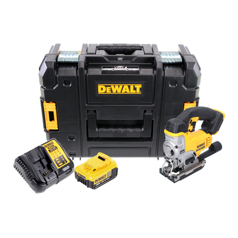 DeWalt DCS 331 M1 Akku Stichsäge 18 V + 1x Akku 4,0 Ah + Ladegerät + TSTAK - Toolbrothers