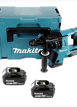 Makita DHR 264 2 x 18 V / 36 V Li-Ion SDS Plus Akku-Bohrhammer in Makpac 4 mit Einlage + 2 x BL 1850 18 V 5,0 Ah Li-Ion Akku - Toolbrothers