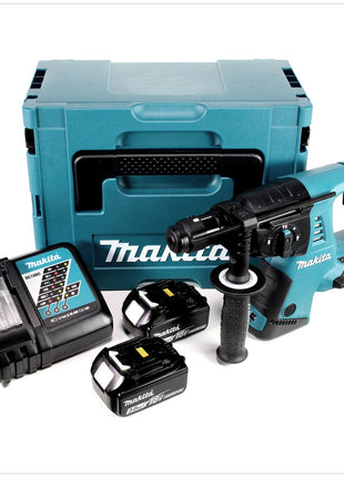 Makita DHR 264 2 x 18 V / 36 V Li-Ion SDS Plus Akku-Bohrhammer in Makpac 4 mit Einlage + 2x 3,0 Ah Akku + 1x Ladegerät - Toolbrothers