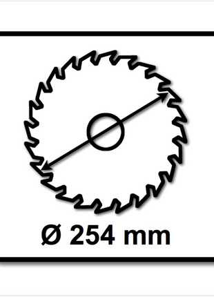 Bosch Kreissägeblatt Optiline Wood OP WO B 254 x 30 x 2,8 mm 254 mm 60 Wechselzähne ( 2608640444 ) - Toolbrothers