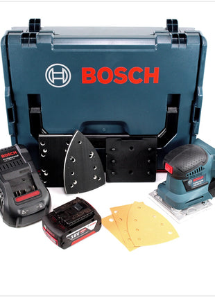 Bosch GSS 18V-10 Akku Schwingschleifer 18V + 1x Akku 5,0Ah + Ladegerät + L-Boxx - Toolbrothers