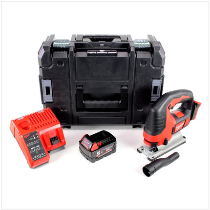 Milwaukee M18 BJS - 501 18V Akku Stichsäge + 1x Akku 5,0Ah + Ladegerät + Stanley TSTAK - Toolbrothers