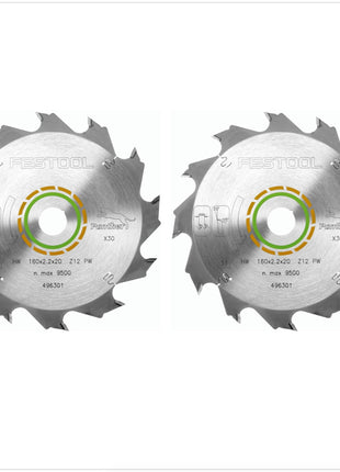 Festool 2x Panther Kreissägeblatt HW 160 x 2,2 x 20 mm PW12 160 mm 12 Zähne ( 2x 496301 ) - Toolbrothers