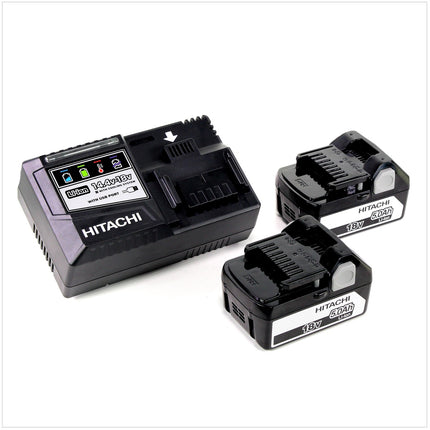 Hitachi P 18 DSL Li-Ion 18 V Akku Hobel 82 mm + Hitachi Sytem Case HSC Typ 3 + 2x Hitachi BSL 1850 18 V 5,0 Ah + 1x Hitachi UC 18YSL3 Akku Ladegerät 14,4 - 18 V - Toolbrothers