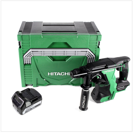 Hitachi DH 18 DBL 18 V Li-Ion Brushless SDS-Plus Akku  Bohrhammer im Hitachi System Case HSC Typ 3 + 1x Hitachi BSL 1850 18 V 5,0 Ah - Toolbrothers