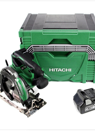 Hitachi C 18 DBAL 18 V Akku 165 mm Brushless Handkreissäge im Hitachi System Case HSC Typ 4 + 1x Hitachi BSL 1860 18 V 6,0 Ah - Toolbrothers