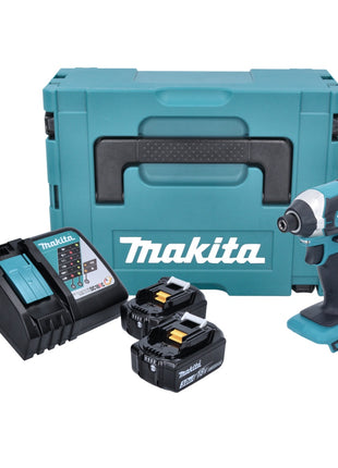 Makita DTD 152 RFJ Akku Schlagschrauber 1/4" 18 V 165Nm + 2x Akkus 3,0Ah + Ladegerät im Makpac - Toolbrothers