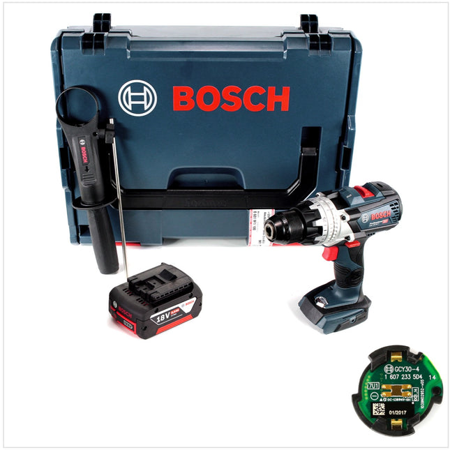 Bosch GSR 18 V-85 C Akku Bohrschrauber 18V 110Nm Solo in L-Boxx mit GCY 30-4 Connectivity Modul und 1x GBA 6,0 Ah Akku - Toolbrothers