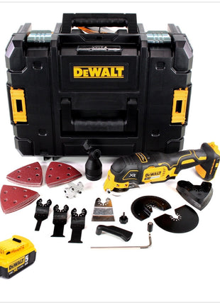 DeWalt DCS 355 NT Akku Oszillierer 18V Brushless + 1x Akku 5,0Ah + TSTAK + 36 tlg. Zubehör - ohne Lader - Toolbrothers