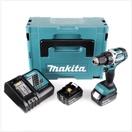 Makita DDF 484 RTJ Akku Bohrschrauber brushless 18 V 54Nm + 2x Akkus 5,0Ah + Ladegerät im Makpac - Toolbrothers