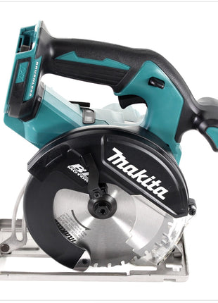 Makita DCS 551 Y1J Akku Metall Handkreissäge 18 V Brushless 150 x 20 mm im Makpac mit Schutzbrille und 1x BL1815N 1,5 Ah Akku - Toolbrothers