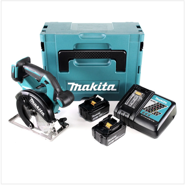 Makita DCS 551 RMJ Akku Metall Handkreissäge 18 V Brushless 150 x 20 mm im Makpac mit Schutzbrille mit  2x 4,0 Ah Akku und Ladegerät - Toolbrothers