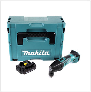 Makita DTM 50 Y1J Utensile multifunzione a batteria 18V in valigetta Makpac + 1x Batteria BL 1815 1,5 Ah ​​​​​​​- senza caricabatterie