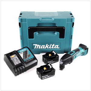 Makita DTM 50 RFJ Utensile multifunzione a batteria 18 V + 2 batterie 3,0 Ah + caricabatterie + Makpac