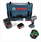 Bosch GSR 18 V-60 C Professional Brushless Li-Ion Akku Bohrschrauber in L-Boxx Connectivity Modul GCY 30-4 + 1x GBA 6,0 Ah Akku und GAL 1880 CV Ladegerät - Toolbrothers