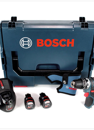 Bosch GSR 12V-15 FC Professional FlexiClick Akku Bohrschrauber mit 2 x 2 Ah Akkus + Lader in L-Boxx - Toolbrothers