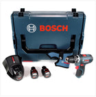 Bosch GSR 12V-15 FC Professional FlexiClick Akku Bohrschrauber mit 2 x 2,5 Ah Akkus + Lader in L-Boxx - Toolbrothers