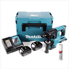 Makita DHR 263 RTJ 2x18V / 36 V SDS-Plus Akku Bohrhammer mit 2 x 5,0 Ah Akku + DC18RC Ladegerät im Makpac 4 + Bohrerfett - Toolbrothers