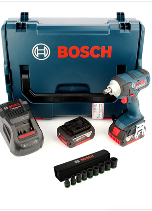 Bosch GDS 18 V-EC 250 Akku Drehschlagschrauber 18V 250Nm Brushless + 2x Akku 6,0Ah + Ladegerät + Steckschlüsseleinsatz + L-Boxx - Toolbrothers