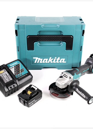 Makita DGA 455 RMJ Akku Winkelschleifer 18 V 115mm Brushless + 2x Akku 4,0Ah + Ladegerät + Makpac - Toolbrothers