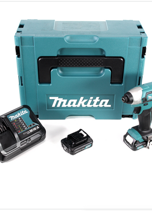 Makita TD 110 DSAMJ 10,8 V Li-Ion Akku Schlagschrauber im Makpac + 2x BL 1020 2,0 Ah 10,8 V Akku + DC10SA 10,8 V Schnelladegerät - Toolbrothers