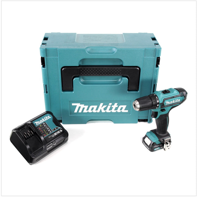 Makita DF 331 DSY1J 10,8 V Li-Ion Akku Bohrschrauber im Makpac mit 1x BL 1020 B 2,0 Ah Akku und DC 10 SA Schnellladegerät - Toolbrothers