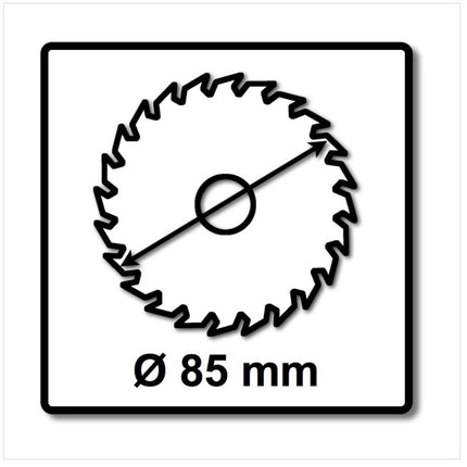 Bosch 2x Kreissägeblatt Optiline Wood ST WO H 85x15-20 85 mm 20 Zähne ( 2x 2608643071 ) - Toolbrothers