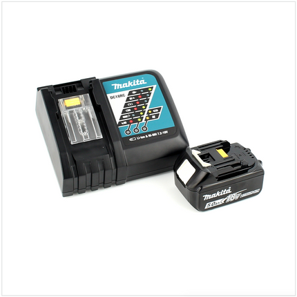 Makita DTM 51 RT1J 18V Li-Ion Akku Multifunktionswerkzeug im Makpac + 1x BL 1850 B 5,0 Ah Li-Ion Akku + DC 18 RC Akku Schnellladegerät - Toolbrothers