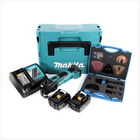 Makita DTM 51 RMJ 18V Li-Ion Akku Multifunktionswerkzeug im Makpac mit 2x 4,0 Ah Akku und Akku Schnellladegerät + Wellcut MT-20 Sägeblätter Klingen - Toolbrothers