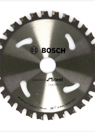 Bosch Kreissägeblatt Standard for Steel 136 x 20 x 1,6 mm 30 Zähne ( 2608644225 ) - Toolbrothers