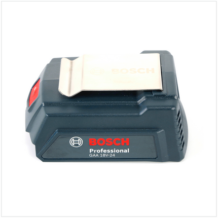 Bosch USB Power Set 18 V mit GAA Professional USB Adapter für 14,4 V / 18 V Akkus + 1x GBA 18V 4,0 Ah Li-Ion Einschub Akku + 1x Schnell Ladegerät GAL 1880 CV - Toolbrothers