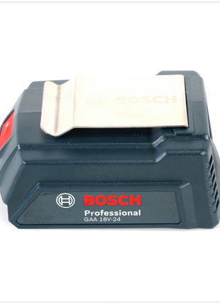 Bosch USB Power Set 18 V mit GAA Professional USB Adapter für 14,4 V / 18 V Akkus + 1x GBA 18V 5,0 Ah Li-Ion Einschub Akku - Toolbrothers