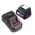 Bosch USB Power Set 18 V mit GAA Professional USB Adapter für 14,4 V / 18 V Akkus + 1x GBA 18V 5,0 Ah Li-Ion Einschub Akku + 1x Schnell Ladegerät GAL 1880 CV - Toolbrothers