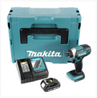 Makita DTD 152 RY1J 18 V Li-Ion Akku Schlagschrauber im Makpac + 1x BL 1815 N 1,5 Ah Li-Ion Akku + 1x DC 18 RC Schnell Ladegerät für Li-Ion Akku - Toolbrothers