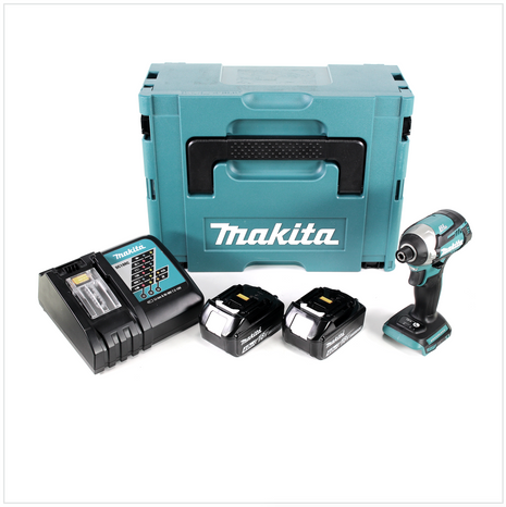 Makita DTD 154 RMJ Akku Schlagschrauber 18 V 1/4" 175Nm Brushless + 2x Akku 4,0Ah + Ladegerät + Makpac - Toolbrothers