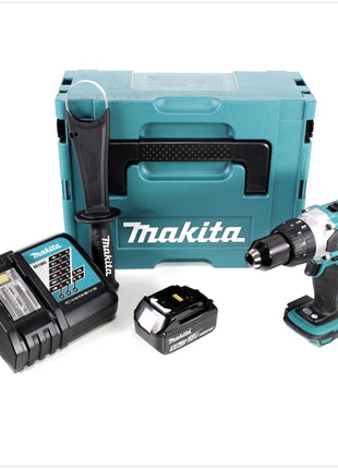 Makita DDF 458 RT1J 18 V Akku Bohrschrauber 91 Nm im Makpac mit 1x BL 1850 B 5,0 Ah Akku und DC18RC Ladegerät - Toolbrothers