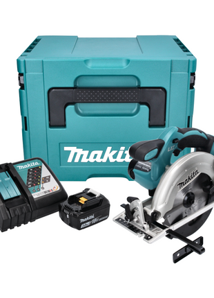 Makita DSS 611 RF1J Akku Handkreissäge 18 V 165 mm + 1x Akku 3,0 Ah + Ladegerät + Makpac - Toolbrothers