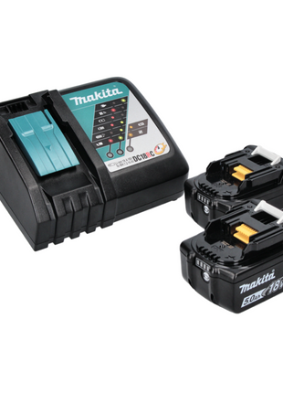 Makita DSS 611 RTJ Akku Handkreissäge 18 V 165 mm + 2x Akku 5,0 Ah + Ladegerät + Makpac - Toolbrothers