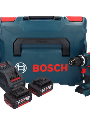 Bosch GSB 18V-60 C Professional Akku Schlagbohrschrauber 18 V 60 Nm Brushless + 2x Akku 5,0 Ah + Ladegerät + L-Boxx - Toolbrothers