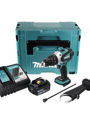 Makita DHP 458 RM1J Akku Schlagbohrschrauber 18 V 91 Nm + 1x Akku 4,0 Ah + Ladegerät + Makpac - Toolbrothers