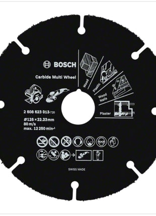 Bosch Carbide Multi Wheel Hartmetall Trennscheibe 125 mm ( 2608623013 ) - Toolbrothers