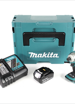 Makita DTD 148 RM1J 18 V Li-ion Akku Brushless Schlagschrauber im Makpac + 1x BL 1840 4,0 Ah Li-Ion Akku + 1x DC 18 RC Ladegerät - Toolbrothers