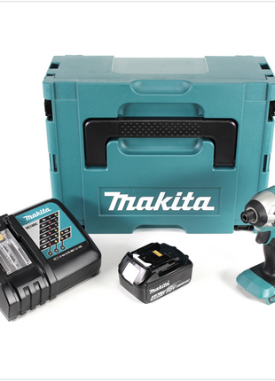 Makita DTD 153 RM1J 18 V Akku Brushless Schlagschrauber im Makpac + 1x BL 1840 B 4,0 Ah Li-Ion Akku + 1x DC 18 RC Ladegerät - Toolbrothers