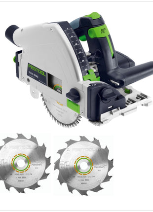 Festool TS 55 REBQ-PLUS Tauchsäge 1200W 160 mm im Systainer ( 561551 ) + 3x Kreissägeblatt HW - Toolbrothers